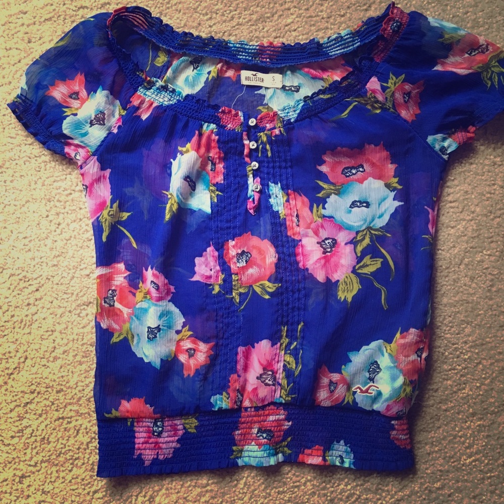 Hollister peasant blouse